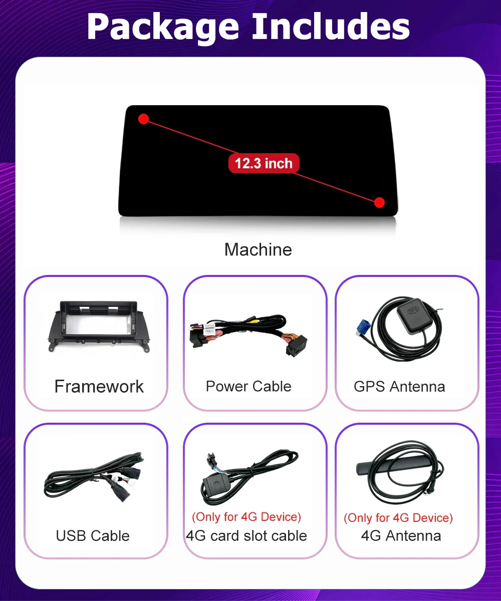Android 16 RHD For BMW 3/4 series F30 F31 F32 F33 F34 F36 2013-2019 Android Auto Carplay Car Multimedia Car Radio WIFI DSP GPS