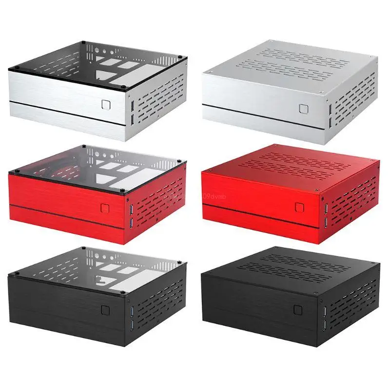 Gabinete para pc de Mesa B01 Chassi Mini Itx para Capa de Alumínio Vidro Durável R2lb