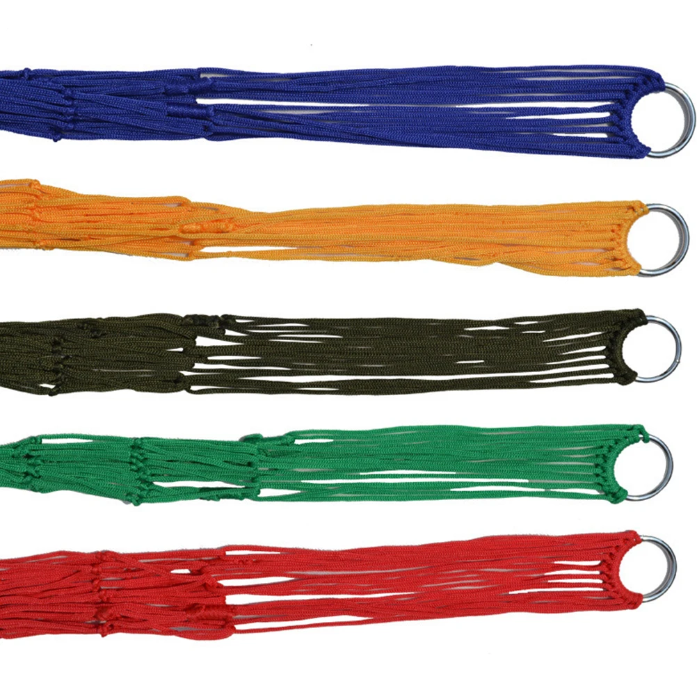 

Portable Hammock Nylon Rope Mesh Outdoor Camping Hanging Bed Thickened Breathable Swing Sleep Travel for Hiking