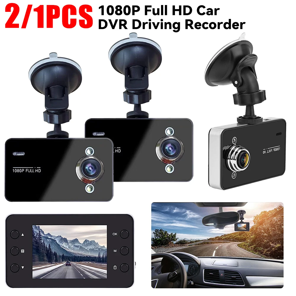 1080P Full HD Car DVR  Recording Car Video Recorder Motion Detection Auto Video Camera  2.7-inch screen 140 Degree View Angle