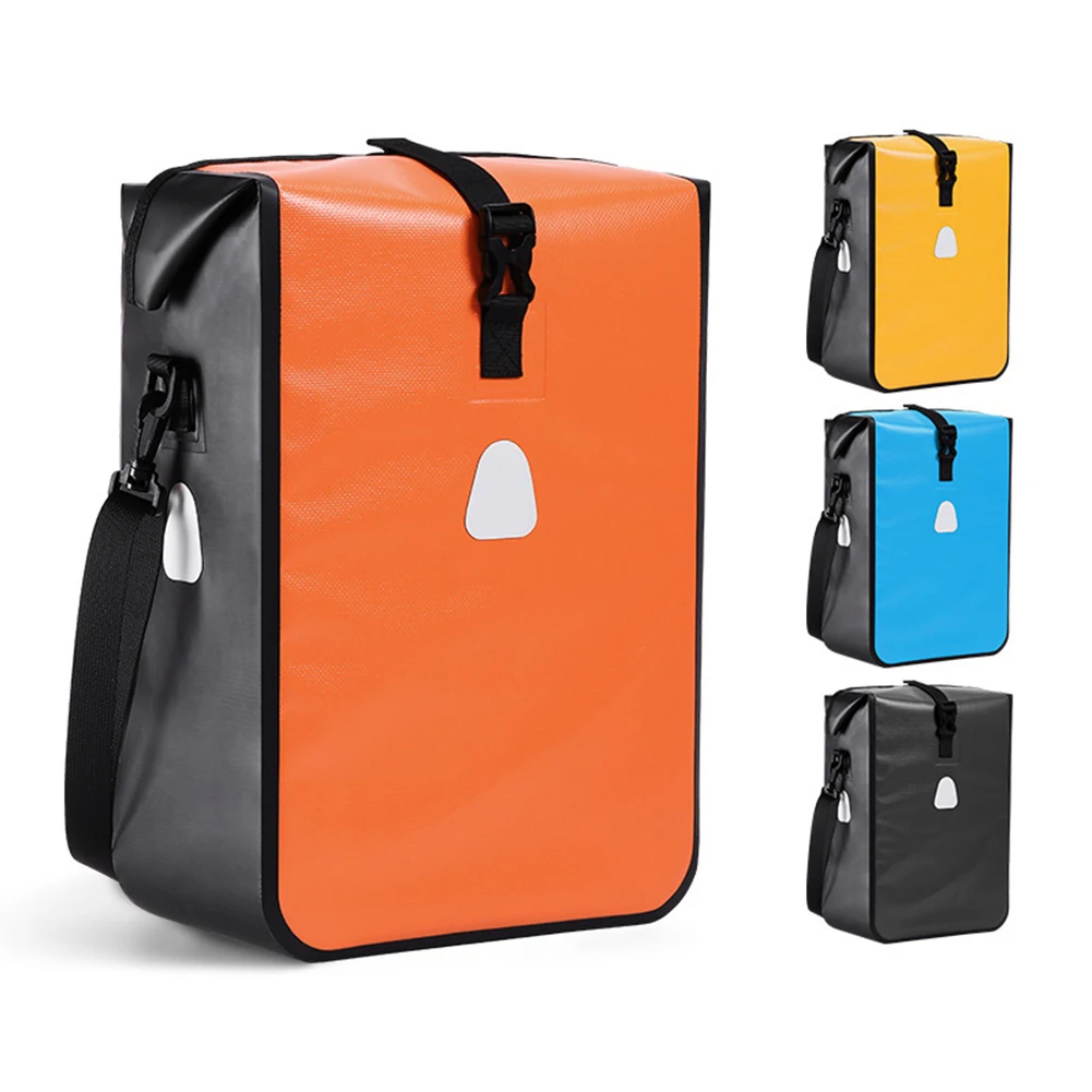 

Functional Bicycle Pannier Bag with 15L Waterproof Capacity Sturdy PVC Material and Reflective Safety Features