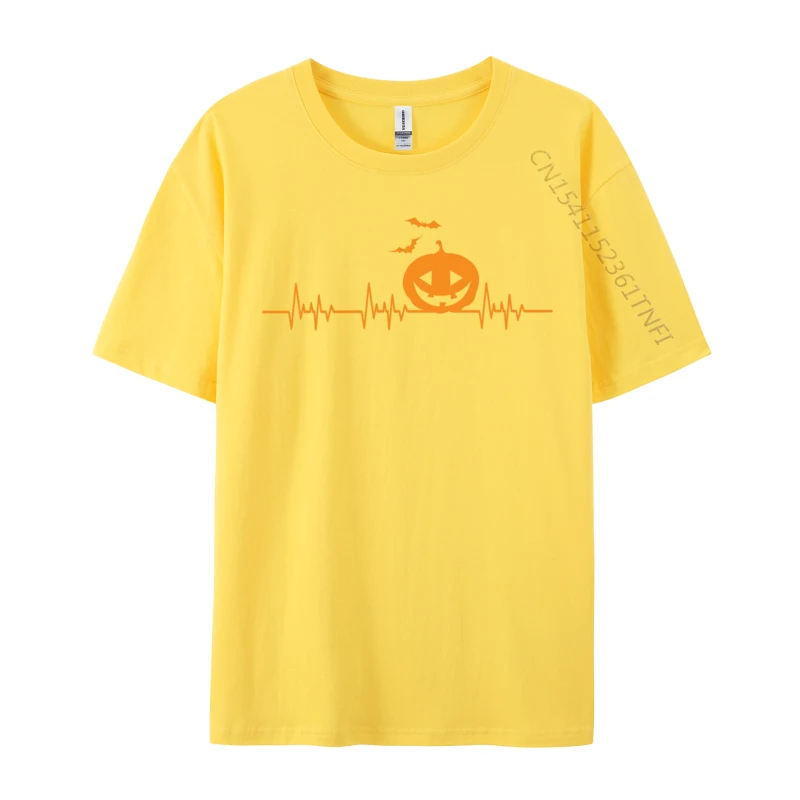 Carved Pumpkin Halloween Heartbeat Nurse Carpenter Woodworking Saw Heartbeat T-Shirts Unique Tops Tees Wholesale Tee Shirts Man