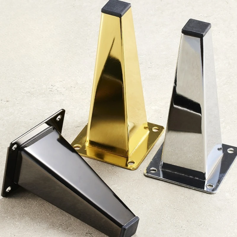 厚みのある家具の脚、金属製のソファの脚、四角い脚、バスルームキャビネットの脚、サポート脚、ブラックウォールナットのキャビネットの脚