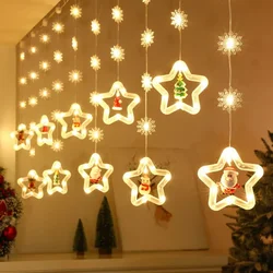 3M Christmas Wish Ball LED Fairy Curtain Light String Wedding Holiday Garland Lamp for Home Room Party Decoration Navidad