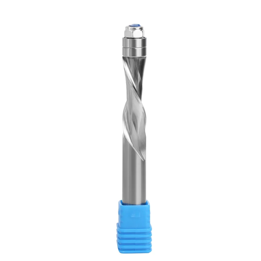 LAVIE 1 Stück 1/2" Vollhartmetall-Downcut-Flushtrim-Fräser Holzfräser Schablonenwerkzeug Z13A1338110D – Detail 4