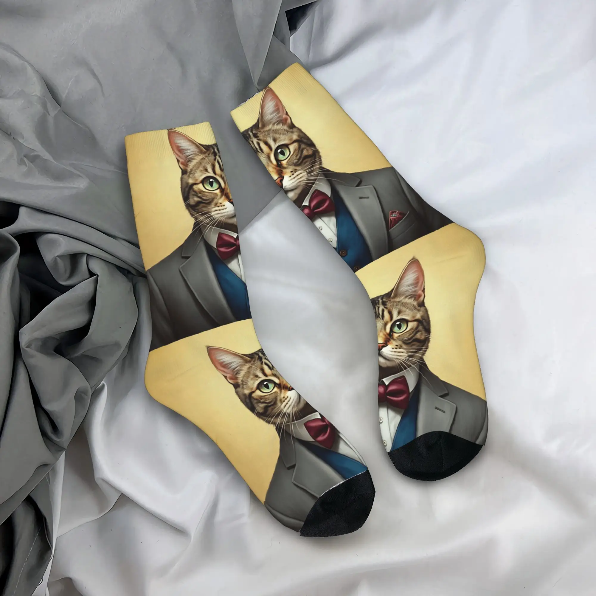 

The Dapper Animals Socks Autumn Stockings Trendy Men's Warm Soft Socks Graphic Outdoor Sports Non Skid Socks