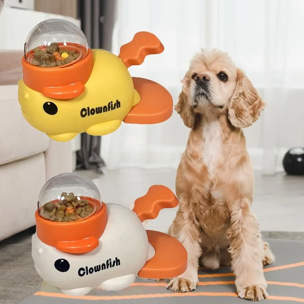 

Cartoon Fish Design Dog Automatic Feeder Intelligent Anti-slip Pet Feeding Machine Interactive Large Capacity Pet Feeder Toys