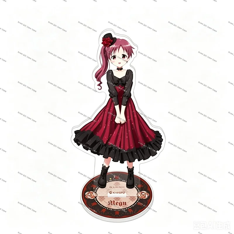 FUNNY 15cm Anime Is The Order A Rabbit? Acrylic Stand Modle Desktop Decoration Game Collectible Ornament Gift For Fans Keychain