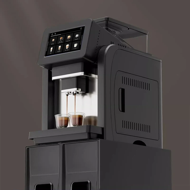 Máquina de café comercial profissional para escritório, máquina de café expresso comercial totalmente automática