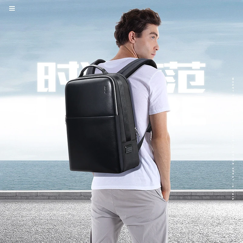 BOPAI Men Backpack 15.6 Inch Laptop Business Widen Backpack USB Charging Bag Travel Male Wet Dry Separation Fashion Backpack New