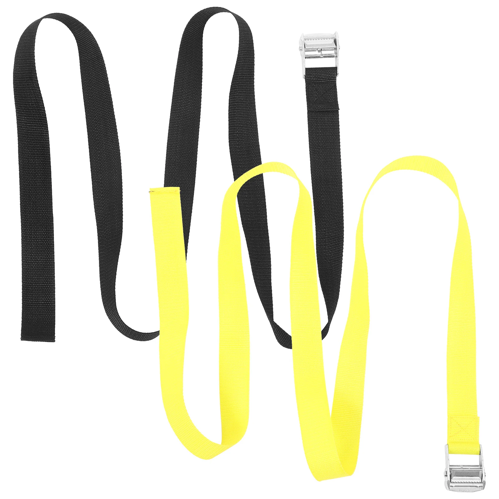

2Pcs Fixed Bundle Strap Bike Luggage Adjustable Polyester Cord for Outdoor Cargo Tie Down Heavy Duty Ratchet Strap