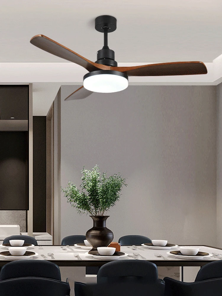 

New living room ceiling fan, Nordic ceiling fan, pendant light, integrated home dining room, American style lighting, fan light