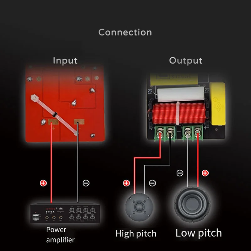 A34M-200W divisores de frecuencia de altavoz Hifi de 2 vías 2830Hz para altavoz Aurelia filtro cruzado de Audio altavoces DIY para cine en casa