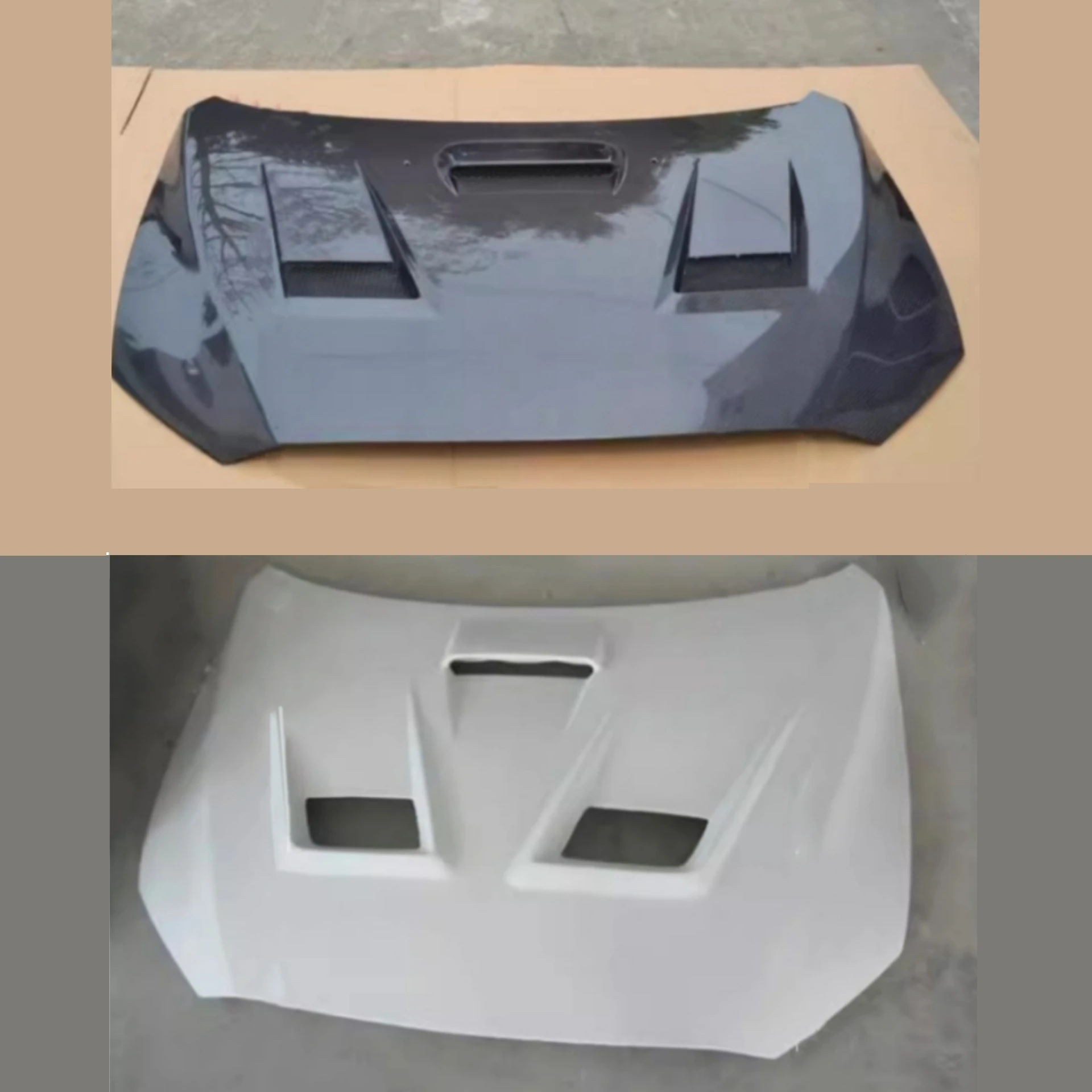 Resin Hood Carbon Fiber Engine Cover for Mitsubishi Lancer-ex Modified to EVO 10th New Style Bonnet Body Kit Car Accessories