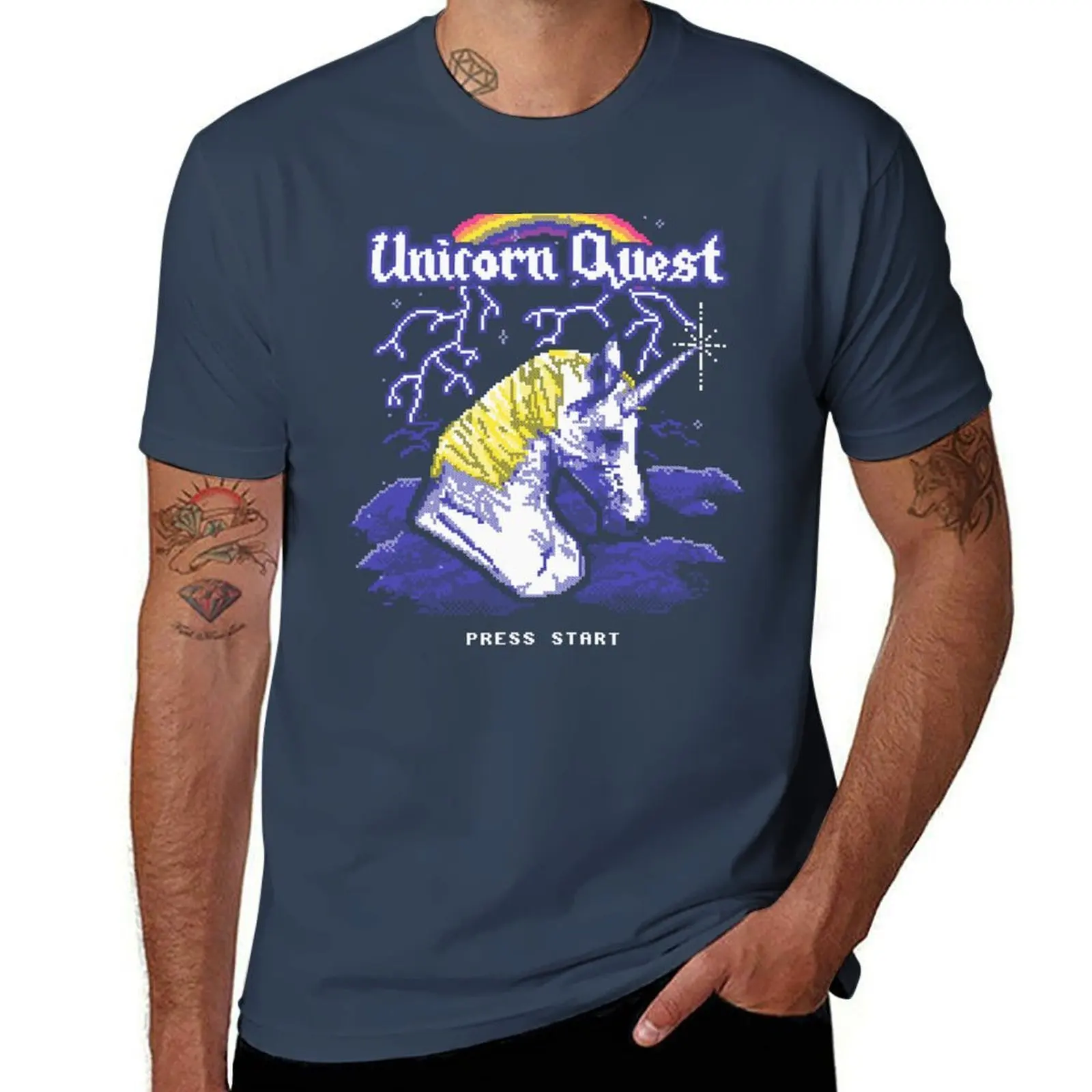 

Unicorn Quest T-Shirt Soft Touch Basic Cotton T-Shirt