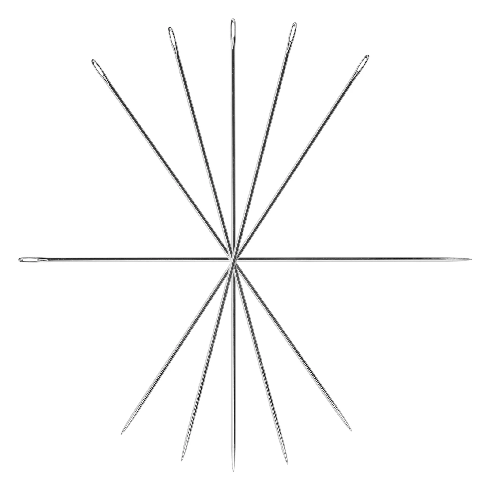 

6pcs Big Eye Sewing Needle 30cm Long Darning Needles Hand Wrought Iron Upholstery Household Tapestry Crafting Tools
