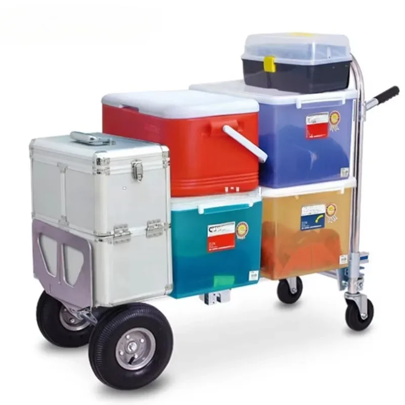 GZT200A multi-purpose trolley four wheels, aluminum alloy folding trolley