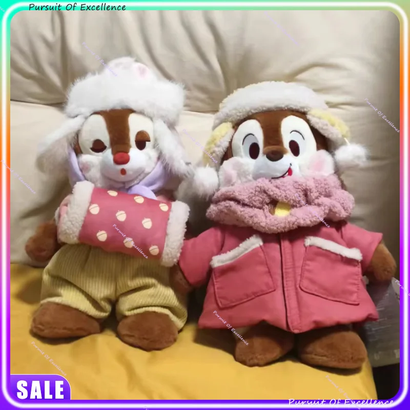 Peluche Invernale Disney Chip 'n' Dale 32cm 2026 - Giocattolo Ufficiale Autentico Articolato e Abbracciabile |   Regali perfetti per il nuovo anno
