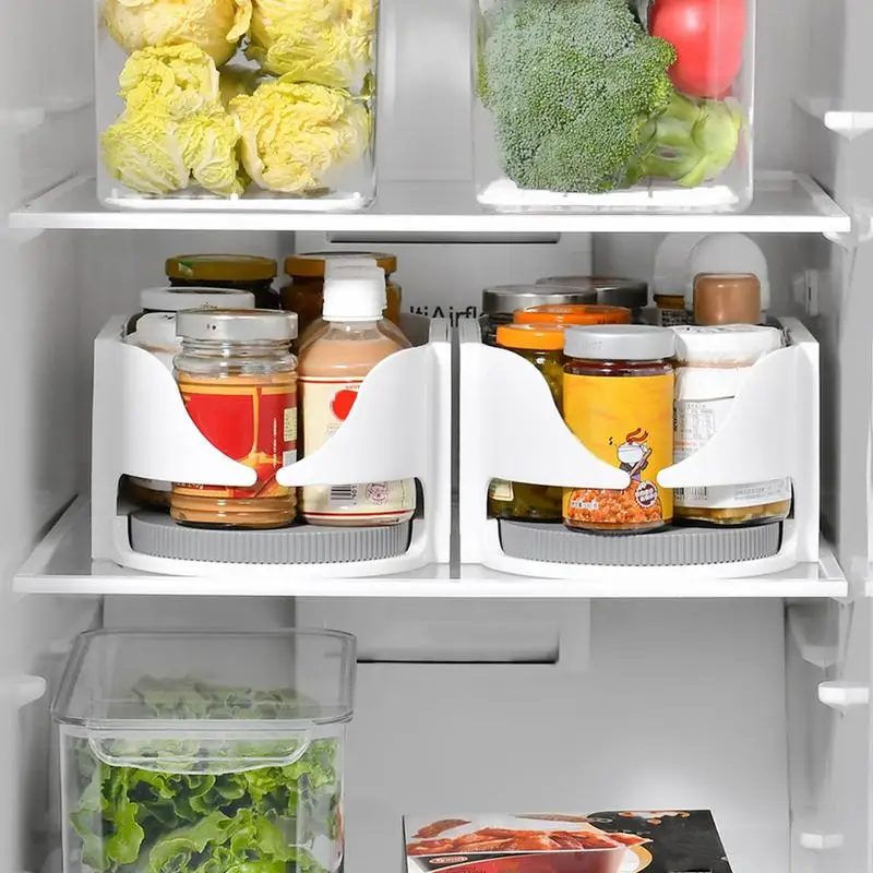 

Rotating Flavoring Rack Flavoring Storage Rack 360 Degree Rotation Multi-Function Kitchen Cabinet Organizer For Kitchen