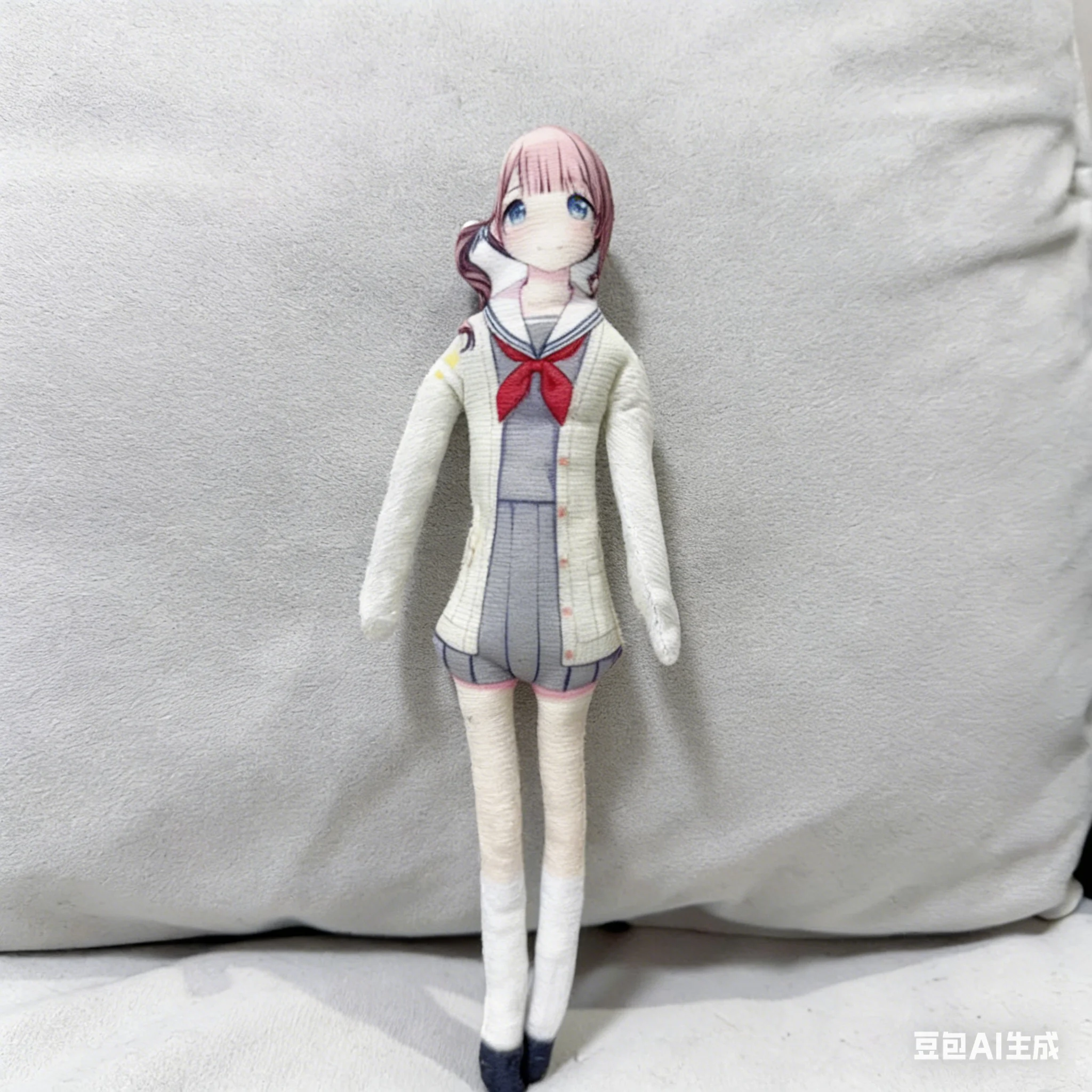 

28cm Anime Project Sekai Mochizuki Honami Cosplay Plush Doll Abstract Mouse Detachable Limbs Body Wire Skeleton No White Edge