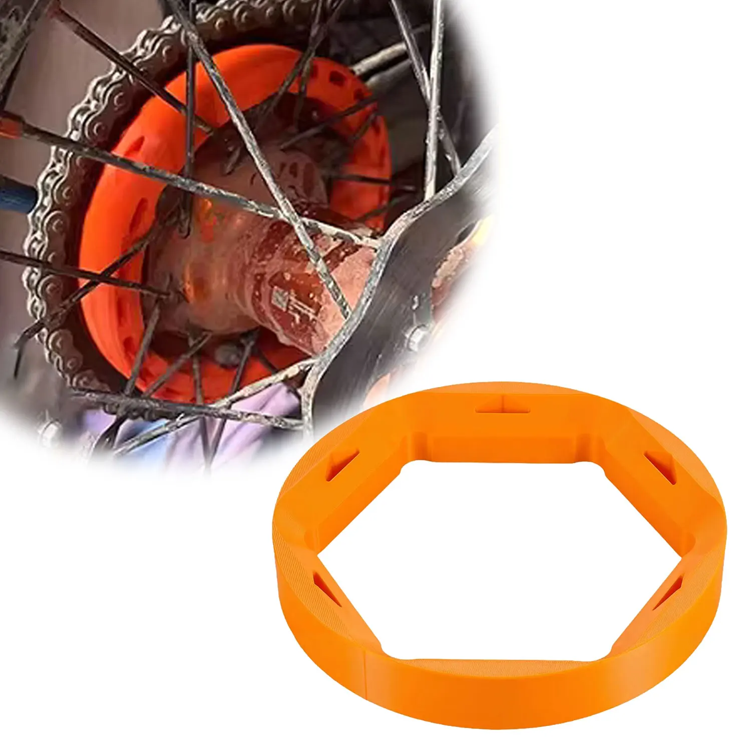 Motorcycle Parts Chain Protector Plastic Cap Anti-collision Cushion For KTM EXC Husqvarna Motorcycles Accessories Universal image 4