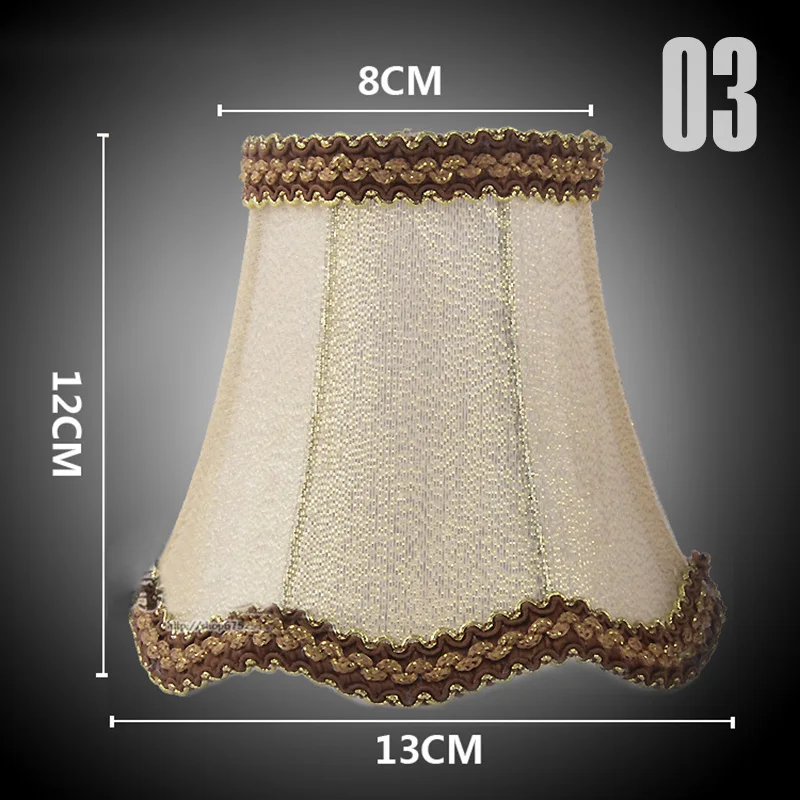 Simple Chandelier Lamp Shade Retro Candle Chandelier Cloth Lampshade Nordic Style Modern Lamp Cover For Home Decoration