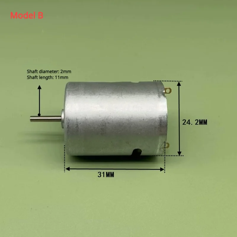 1pc 370-4736 DC 3V-12V 7.5V 27500rpm High Speed Carbon Brush Motor For Toy Car Boat Model