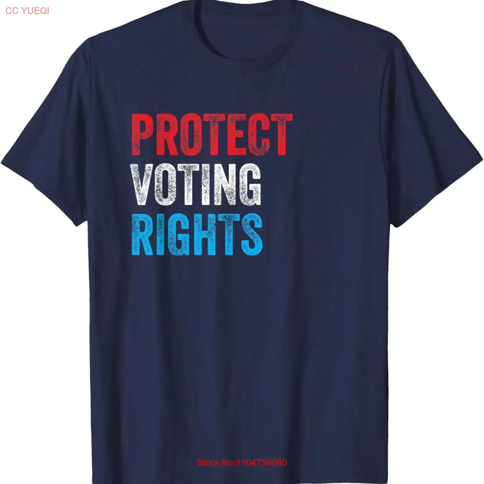Protect Voting Rights Save Vote Retro Election Midterms T Shirt  vintage Washed Unisex Stylish Versatile graphic Soft