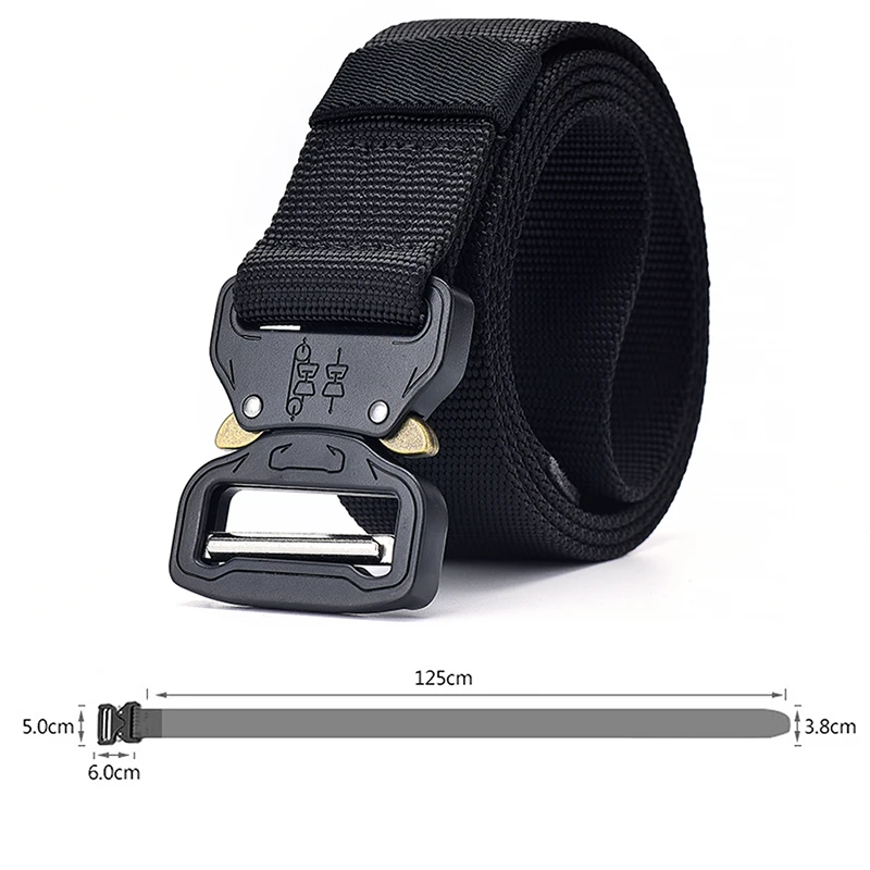 Tactical Belt Set Military Nylon Outdoor Belts Men Training Belt Metal Tactical Strap Sets Hunting Accessories