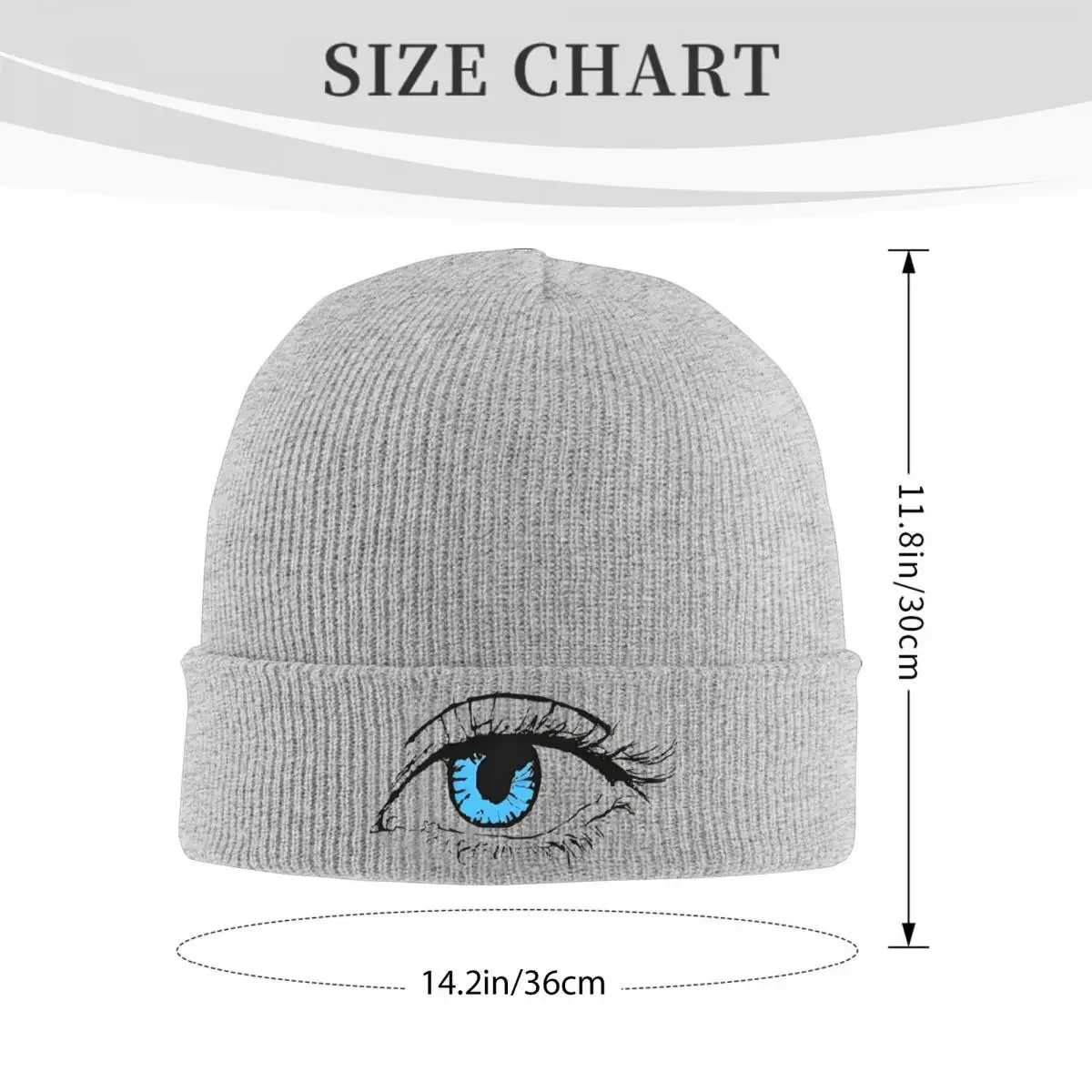 Jujutsu Eye Kaisen Gojo Satoru Knit Hat Beanie Winter Hats Warm Hip Hop Comic Anime Caps Men Women