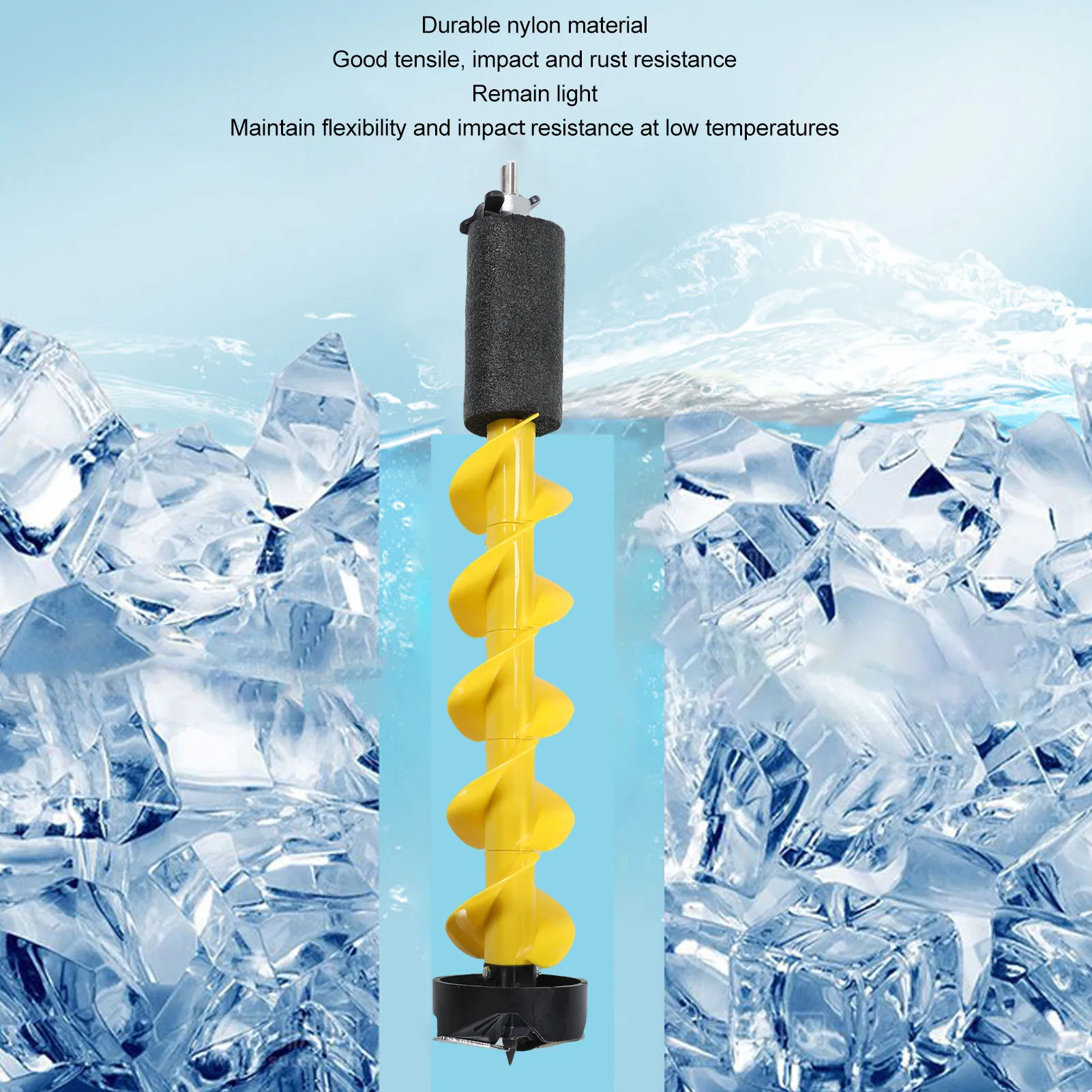 

Легкий нейлоновый ледоруб с диаметром сверления 5 дюймов для глубоких водоемов