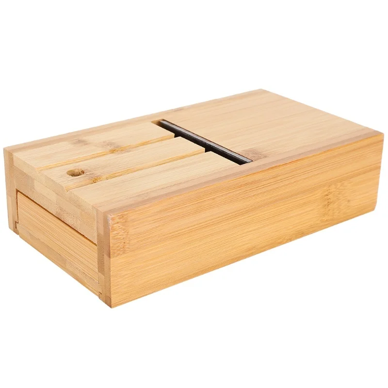 

Adjustable Bamboo Soap Cutter Planer Tools HandMade Soap Making Supplies With Drawer