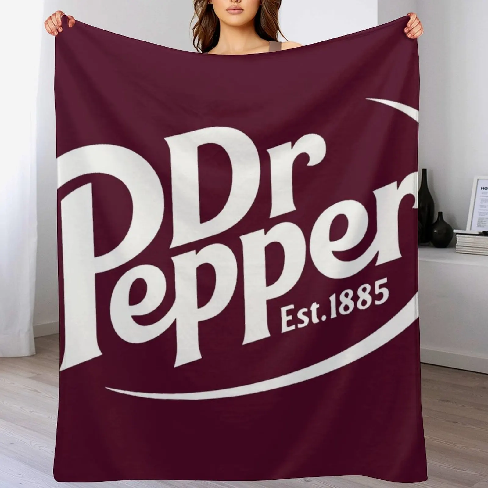 

Dr Pepper Soda Throw Blanket Warm Napping Blanket for Office Couch Bed