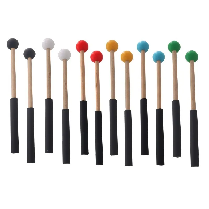 Baquetas etéreas profesionales, mango de Marimba, xilófono/pared de ladrillo rojo/instrumento Orff, baquetas, piezas de instrumentos de percusión