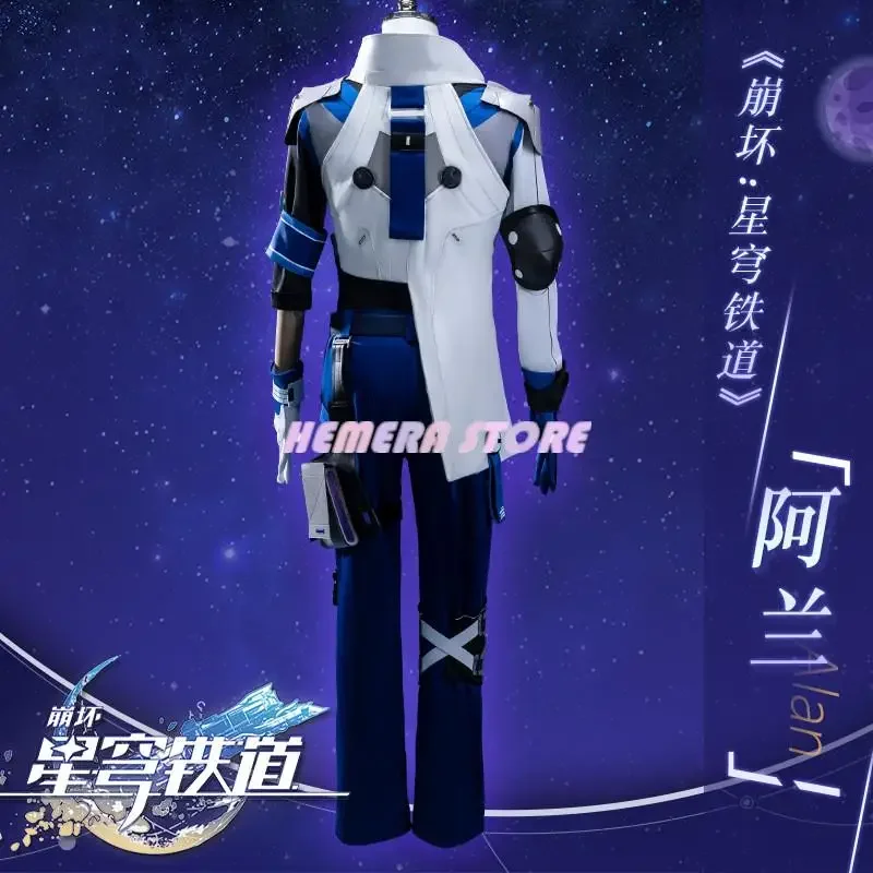 Arlan Honkai Star Rail Cosplay Costume Wig Game Uniform Herta Space Station Security Department Peppy Props Halloween Party Men