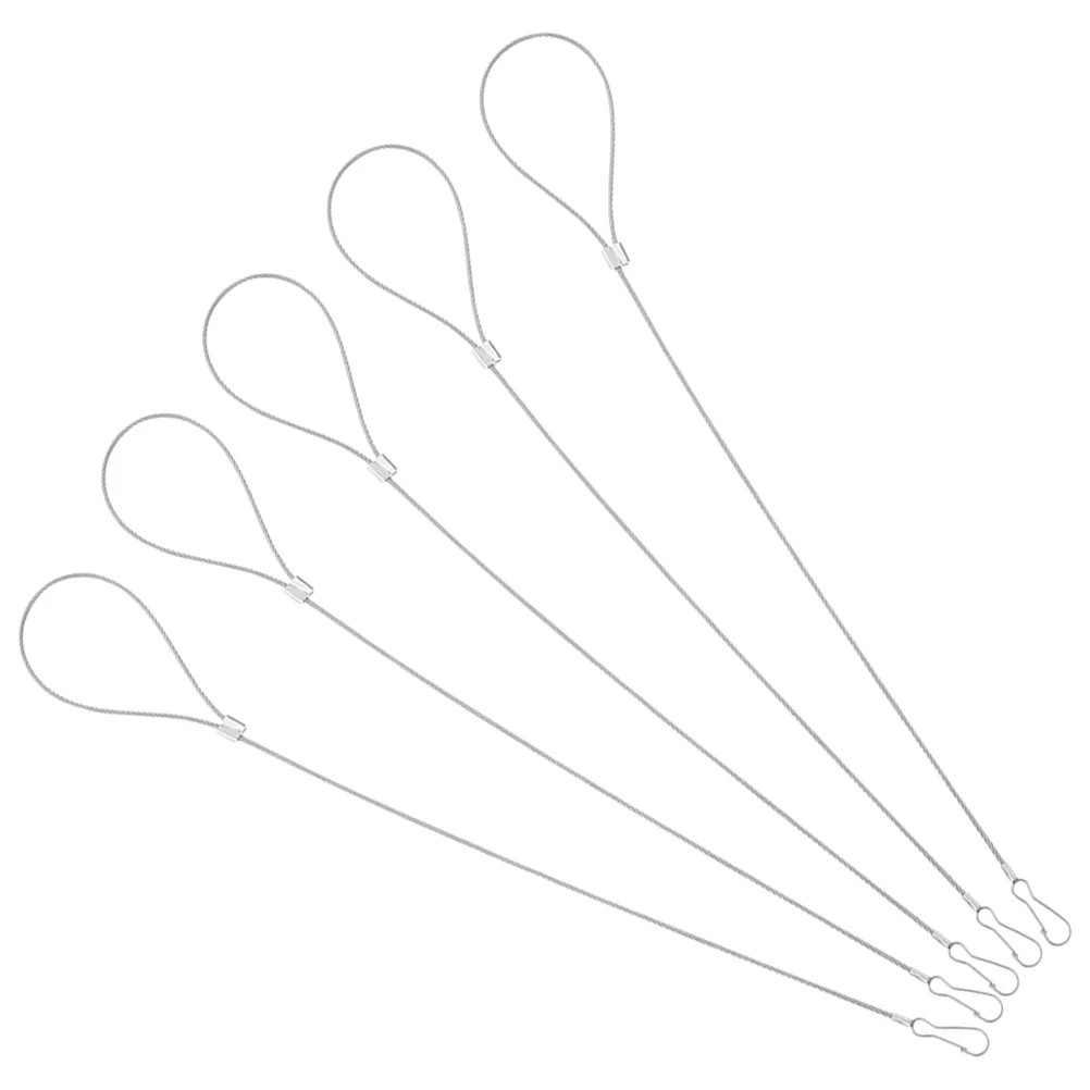 5 قطعة كابل البوابة الفولاذ المقاوم للصدأ قابل للتعديل لحديقة سياج ساحة المعادن سحب بوابة مزلاج سلسلة لحديقة الحبل الأجهزة الأمنية