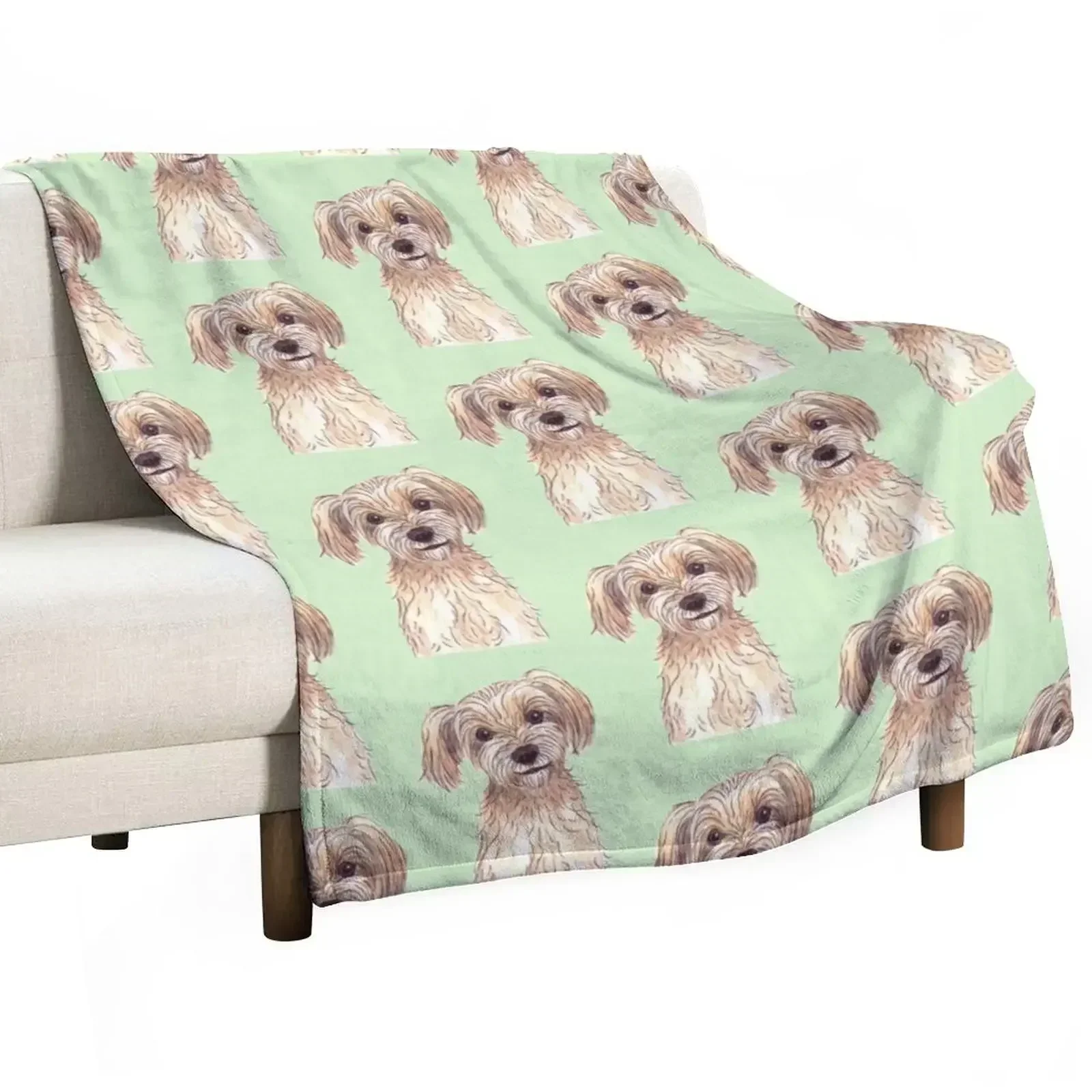 BAILEY doodle Throw Blanket Fashion Sofas Thermals For Travel Kid'S Hairy Sleeping Bag Shaggy Blankets