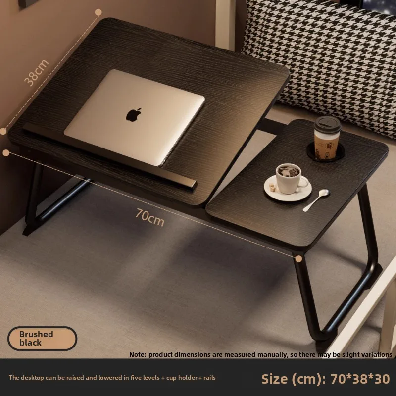 

Foldable office desk on bed, computer desk, dormitory for learning and writing, easy to use with a small tabletop on top