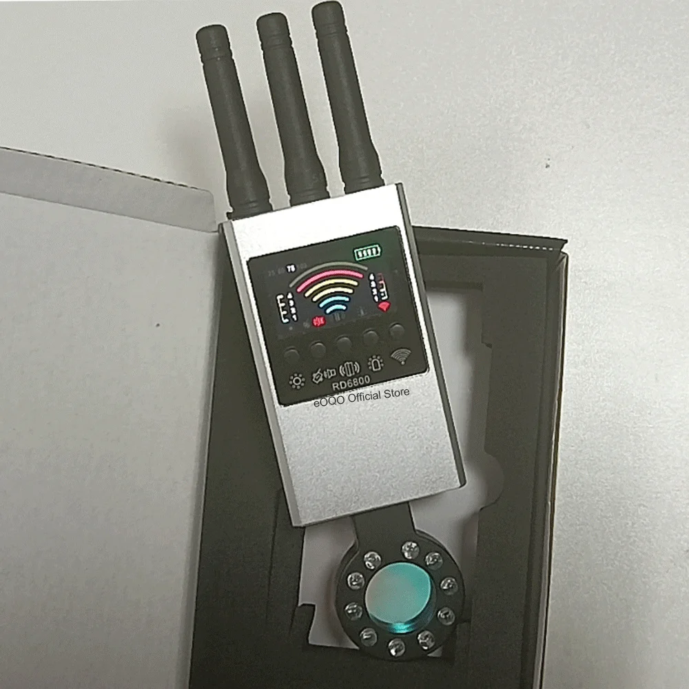 

Anti Spy RF Signal Detector Bug GSM Audio Signal Professional Wireless Hidden Camera Listening Device GPS Tracker Detection