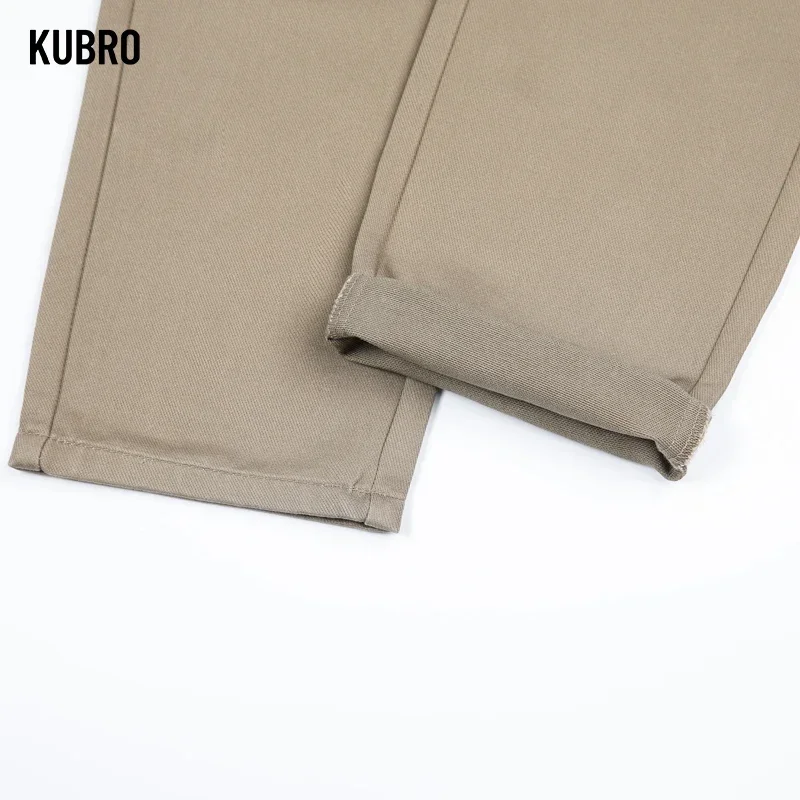 KUBRO pantaloni eleganti di alta qualità da uomo classici neri multicolori autunno inverno pantaloni dritti Casual pantaloni Casual da lavoro