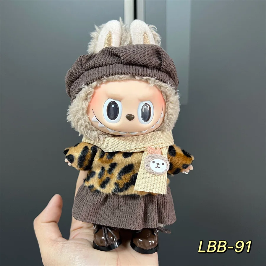 Labubu Doll Clothes Outfit Accessories For 17cm Labubu V2 V1 Doll's Clothing Dress Up DIY Toys Labubu Vintage Clothes Accessory image 3