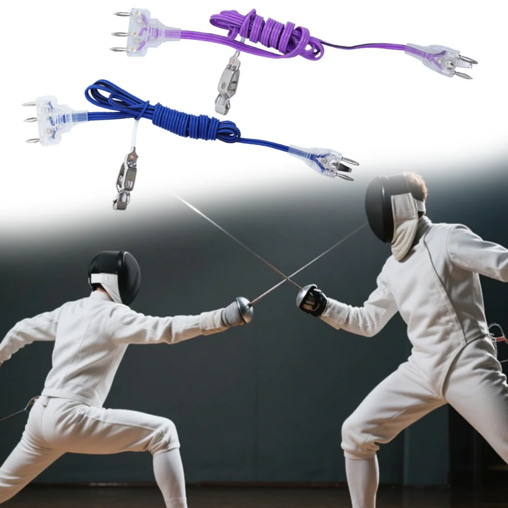 Foil Body Cord for Sport Fencing Featuring Low Resistance Copper Core and Reinforced Flexible PVC Sheath for Durability