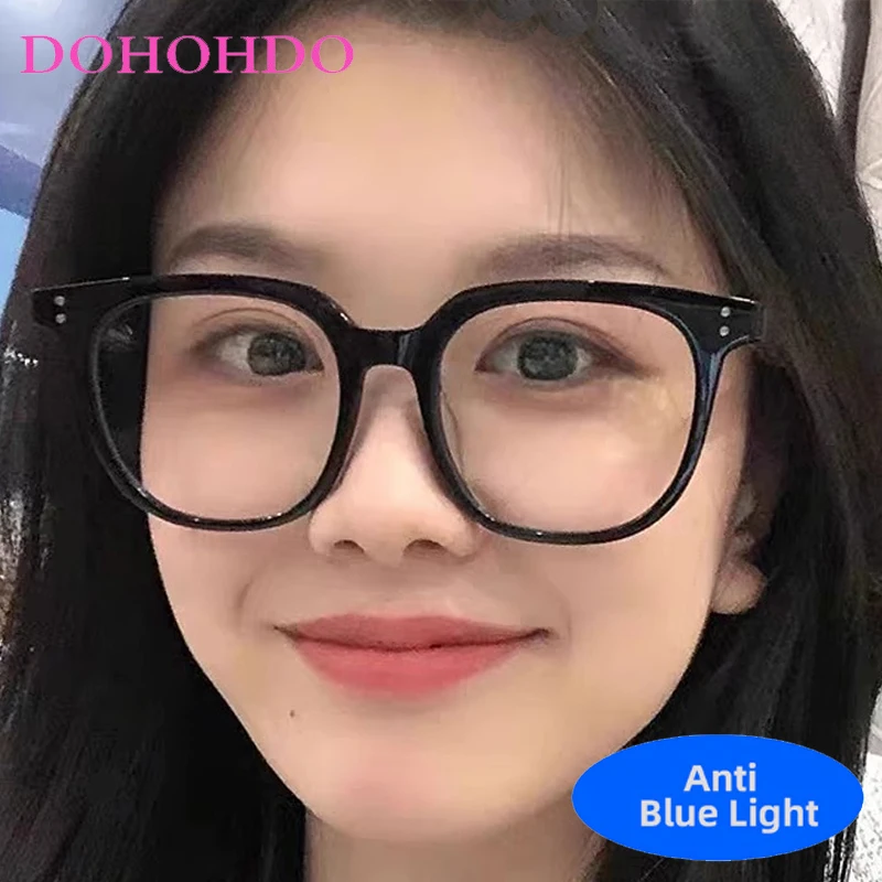 

TR90 Classic Square Rivets Decoration Blue Light Blocking Glasses Women Fashion Designers Computer Eye Protection Eyewear Очк