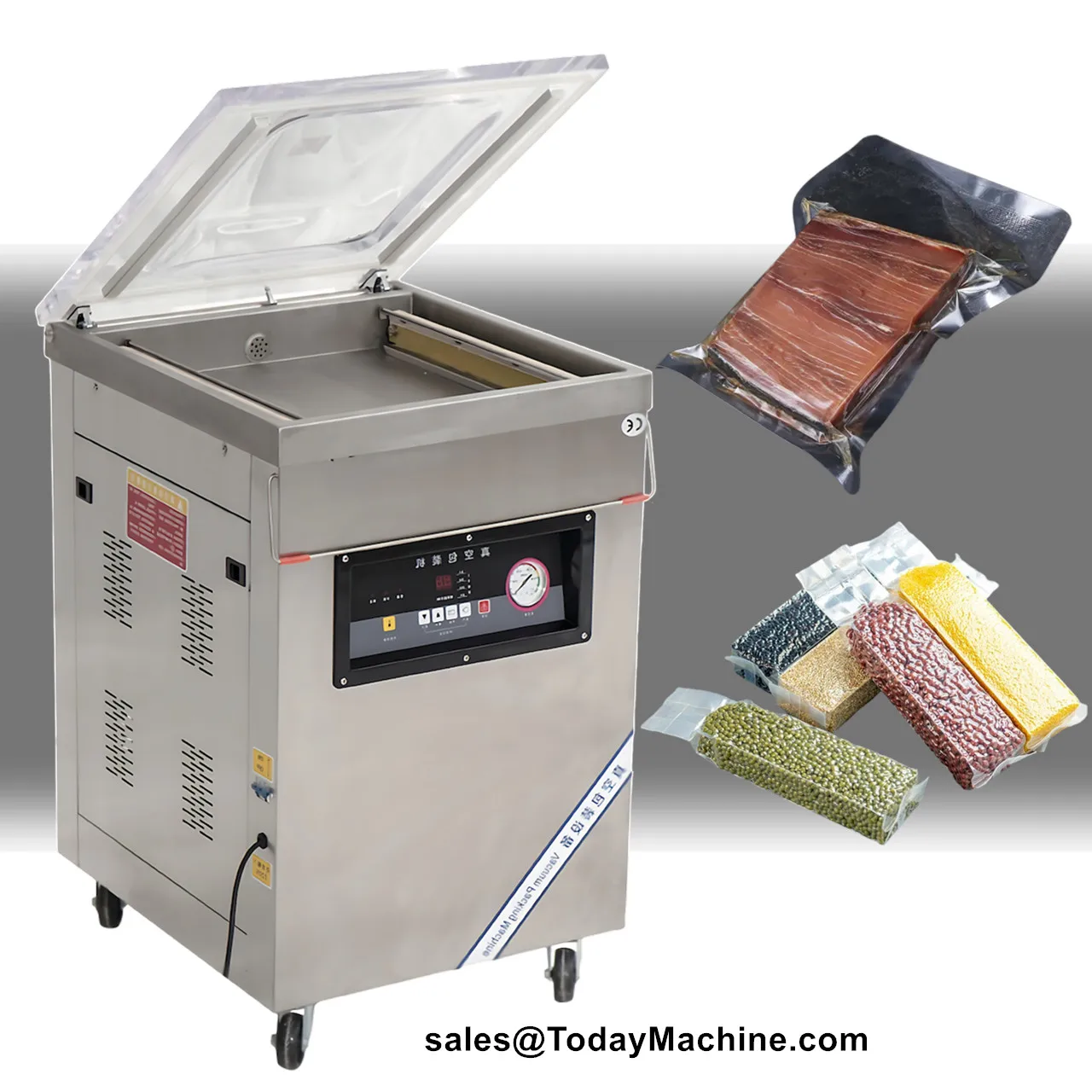 Automatic Meat Seafood Fish Rice Food Commercial Vacuum Sealing Machine