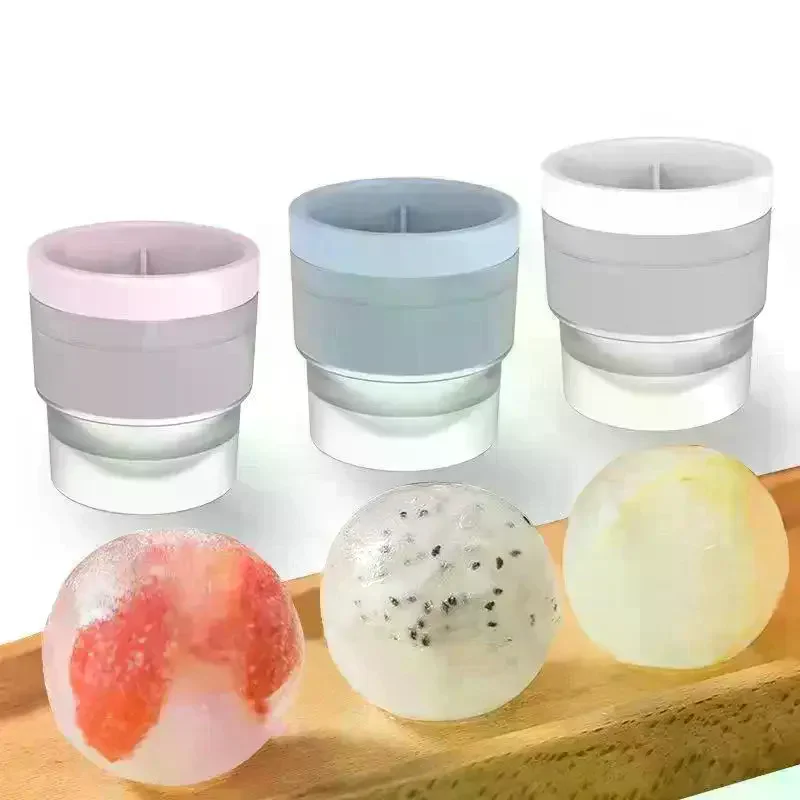 Food Grade Stackable Slow Melting Sphere Ice Maker Mold DIY Ice Ball For Cocktail Drink Home Bar Tools