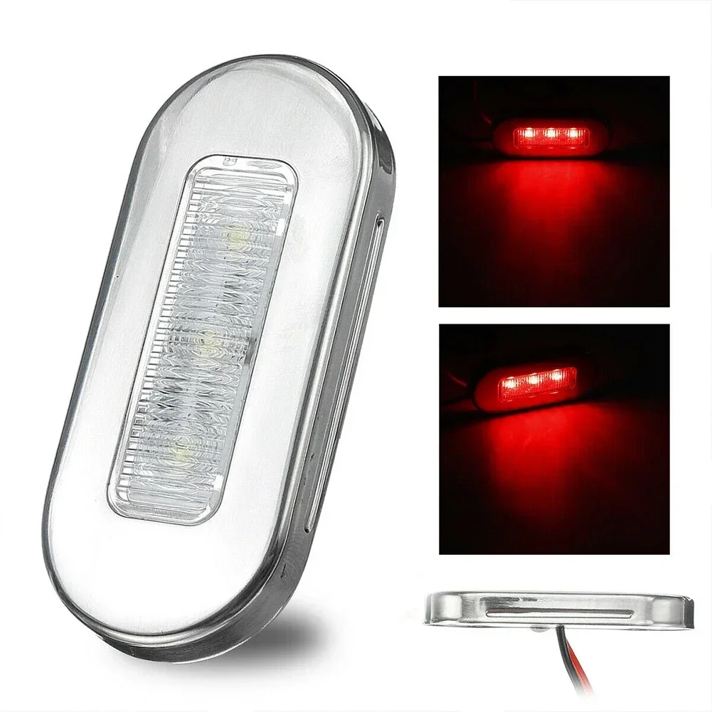 New Practical Marker Light Courtesy Light 12V DC 3 LED 4x ABS Plastic Cabin Deck Lamp Indicator Light Waterproof