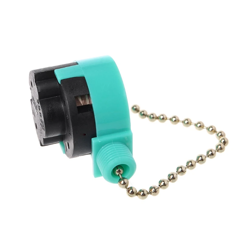 3A/250V 6A/125V Zipper Switch 3 Speed Pull Chain Control Nickel Fan Wall Switch A0NC