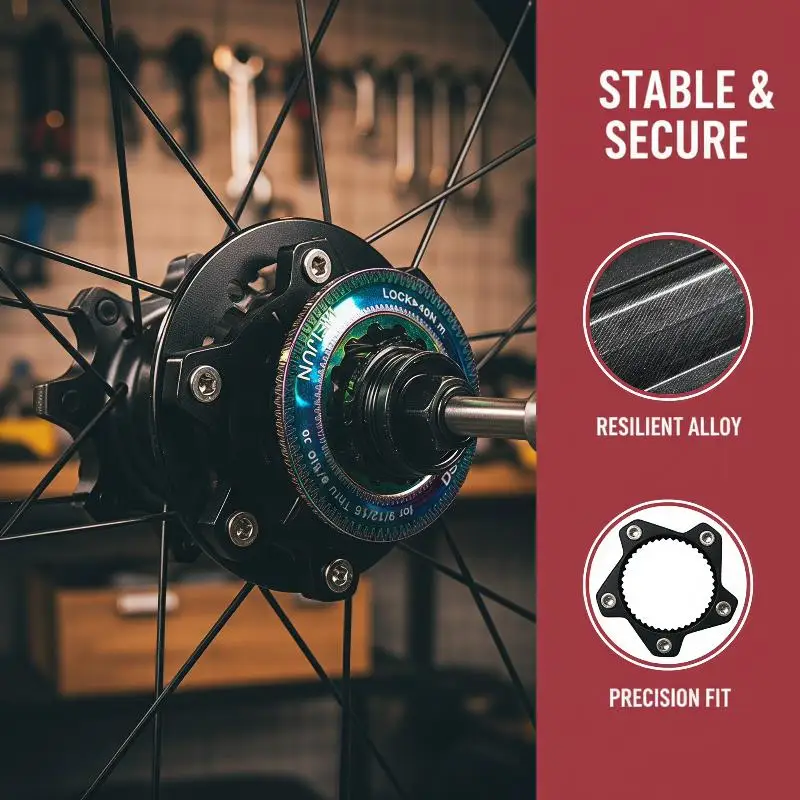 Fahrrad-Scheibenbremsen-Rotor-Adapter von Center-Lock auf 6-Loch-Spannring, Hochleistungsfähig für Mountainbike- und Rennrad-Reparaturen – Detail 2