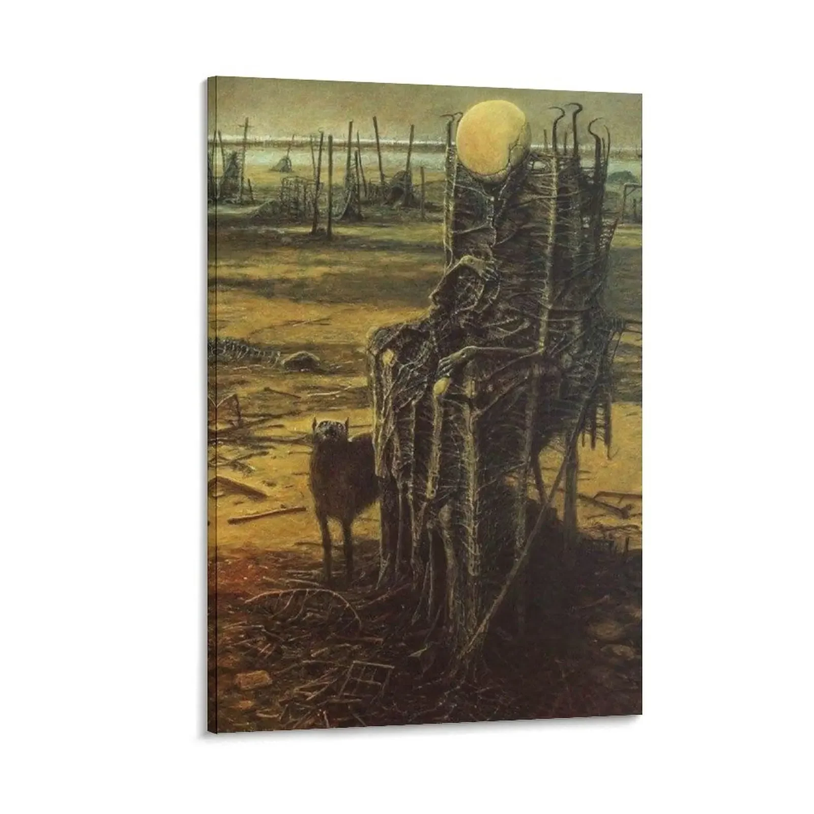 

Untitled (Companion), by Zdzisaw Beksiński Canvas Painting Decorative paintings bedroom decoration