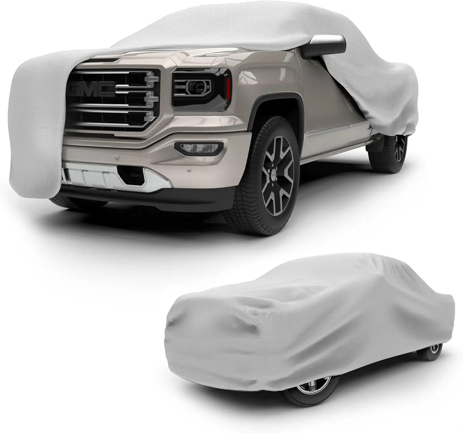

3-Layer UV Waterproof Dustproof Truck Cover for Extended Crew Cab up to 232 Inches Gray